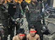 Denpom I/5 Medan Ringkus Dua Anggota Geng Motor Bersenjata Pedang Samurai Dalam Baku Hantam Brutal