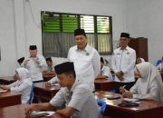 Kakanwil Kemenagsu Monitoring Pelaksanaan Ujian Madrasah di MAN 2 Deli Serdang