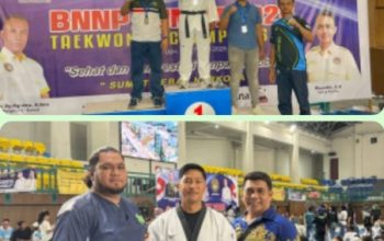 Brigadir Pol M Parlindungan Sinaga SH, Satuan Ditresnarkoba Polda Sumut Juara 1 Taekwondo Championship BNNP Sumut