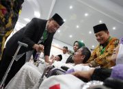 Saat Lepas.Kloter 15, Ketua PPIH Embarkasi Medan Sampaikan Tiga Hak Utama Jamaah Haji