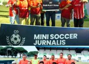 Mini Soccer Jurnalis Championship, Tim Wartawan Polda Sumut Raih Juara ‘Fair Play Team’