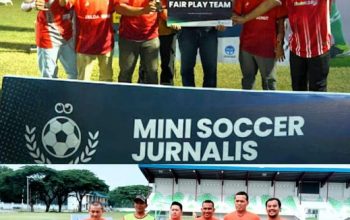 Mini Soccer Jurnalis Championship, Tim Wartawan Polda Sumut Raih Juara ‘Fair Play Team’