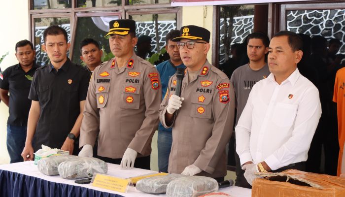Polres Pakpak Bharat Tangkap Kurir Narkoba, 4 Kilogram Ganja Disita