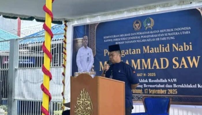 Rutan Tarutung Gelar Maulid Nabi, Warga Binaan Diajak Teladani Akhlak Rasulullah