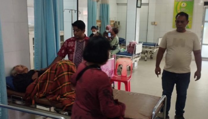 Polsek Perbaungan Gerak Cepat Respon Call Centre 110 Bantu Warga Lansia Sesak Napas di Depan Kantor Polisi