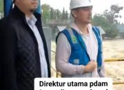 Dirut Perumda Tirtanadi Ardian Surbakti Tinjau Bendungan IPAM Sunggal Saat Curah Hujan Deras