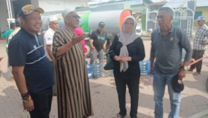 Tim Relawan PB ISMI dan Mitra Kolaborasi Turunkan 5 Tanki Air Bersih di Desa Serapuh Tanjung Pura, Brandan, Sei Lepan dan Babalan