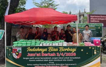 Pemuda Pancasila Sukaramai II Gelar Jum’at Berkah, Tebar Kepedulian di Masjid Amal Silaturrahmi