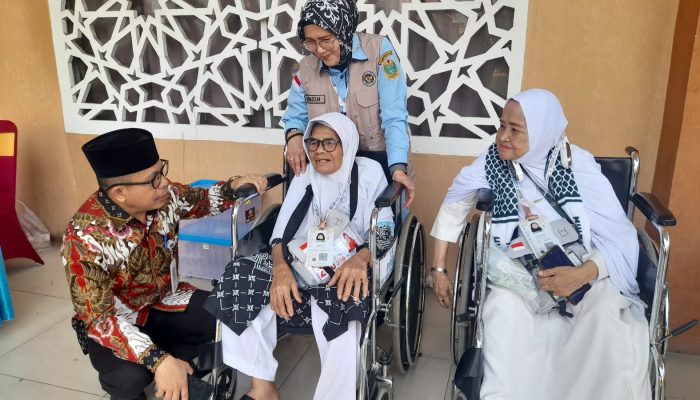 Usai Sambutan Kakan Kemenhaj Sumut Sambangi Jamaah Tertua, Jamaah Multazam Sudah Dibekali