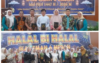 HBH IKAL SMA Negeri 6 Meriah, Guru Aktif dan Pensiun Diberi Hadiah