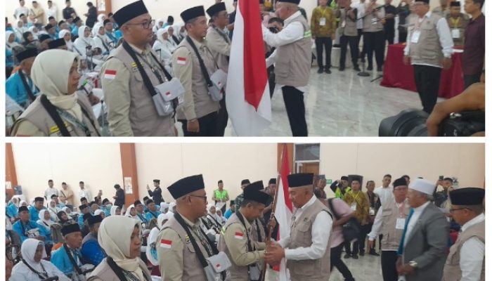 Kloter I Take Off Pesan Sekda : Tunjukkan Pada Dunia Jamaah Haji Sumut Tertib, Santun dan Disiplin