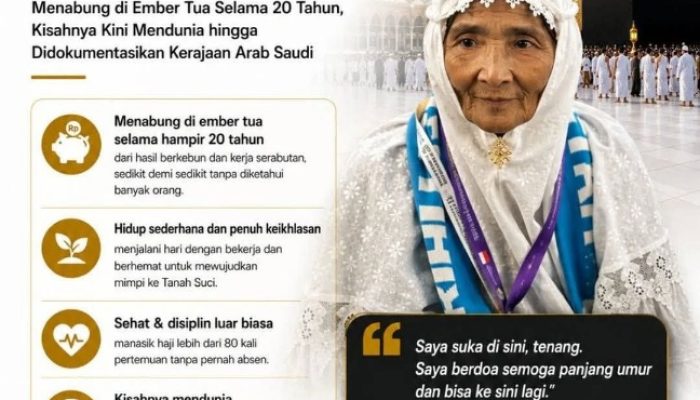 Icon Haji 2026 by Saudi Arabia Ternyata Seorang Nenek Luar Biasa dari Indonesia