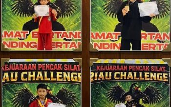 Siswa MIN 5 Medan Borong 4 Medali Kejuaraan Pencak Silat Riau Challenge 2 Piala Kemenpora