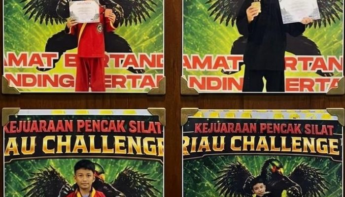 Siswa MIN 5 Medan Borong 4 Medali Kejuaraan Pencak Silat Riau Challenge 2 Piala Kemenpora