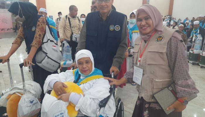 Jamaah Kloter 10 asal Deli Serdang dan Labusel Tiba , Hj Nurlela : Alhamdulilah Semua-sehat dan Selamat