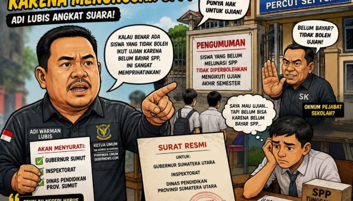 Dugaan Siswa Tidak Diizinkan Ikuti Ujian Akibat Tunggakan SPP, Adi Lubis Minta Klarifikasi Pihak Sekolah