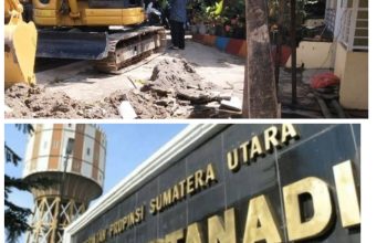 Perawatan/Perbaikan JDU Diameter 1.000 MM Milik Perumda Tirtanadi di Jalan Purwo Gang Family Delitua, Berdampak di Beberapa Wilayah.
