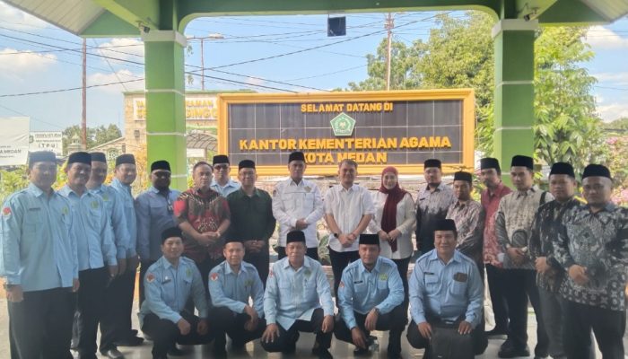 Dr Impun Siregar : Sinergitas Kemenag Medan Bersama BPN Kota Medan Percepat Sertifikasi Wakaf.