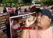 Kepala Desa Lestari Arogan, Warga Geruduk Pemkab Asahan