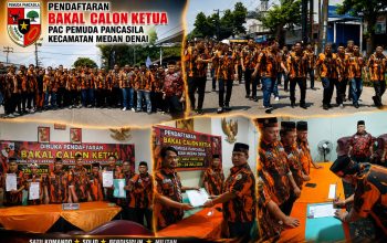 Diiringi Dukungan Penuh Pengurus Ranting, Guntur Sahputra Resmi Daftar Bakal Calon Ketua PAC Pemuda Pancasila Medan Denai
