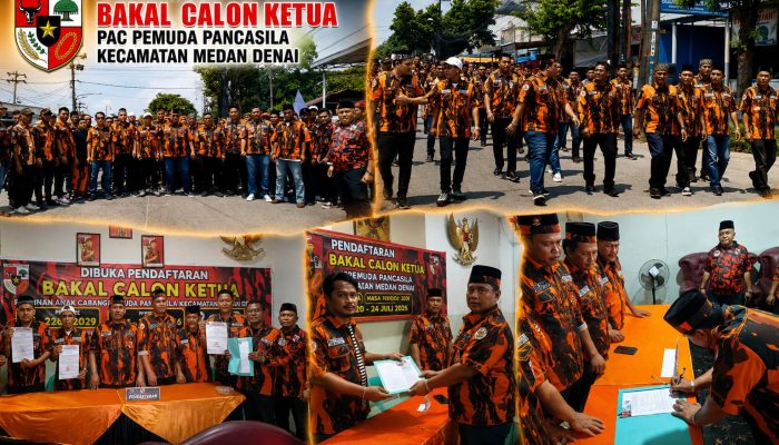 Diiringi Dukungan Penuh Pengurus Ranting, Guntur Sahputra Resmi Daftar Bakal Calon Ketua PAC Pemuda Pancasila Medan Denai