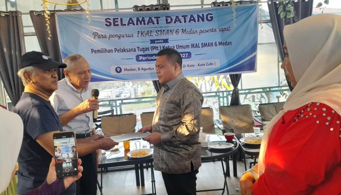 Terpilih Aklamasi, Hasrul Benny Harahap Plt Ketua Umum IKAL SMA Negeri 6 Medan