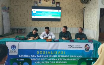 Perumda Tirtanadi Gelar Sosialisasi Layanan Tarif Air Minum di Percut Sei Tuan Dan Batang Kuis Kabupaten Deli Serdang